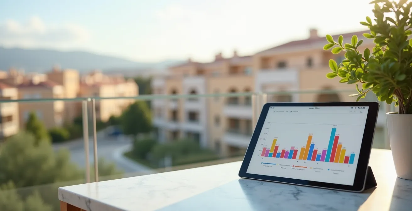 Gráfico visual mostrando la erosión progresiva de rentabilidad inmobiliaria por los gastos ocultos.